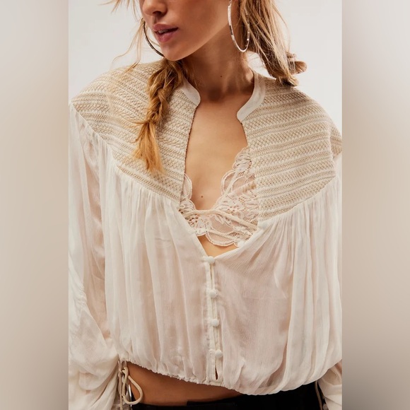 Free People Ballet School Pullover in Ballet Combo
